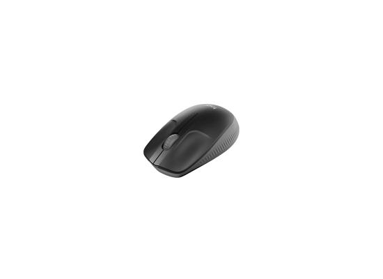 Logitech Wireless Mouse M190 Full Size Ambidextrous Curve Design - Charcoal